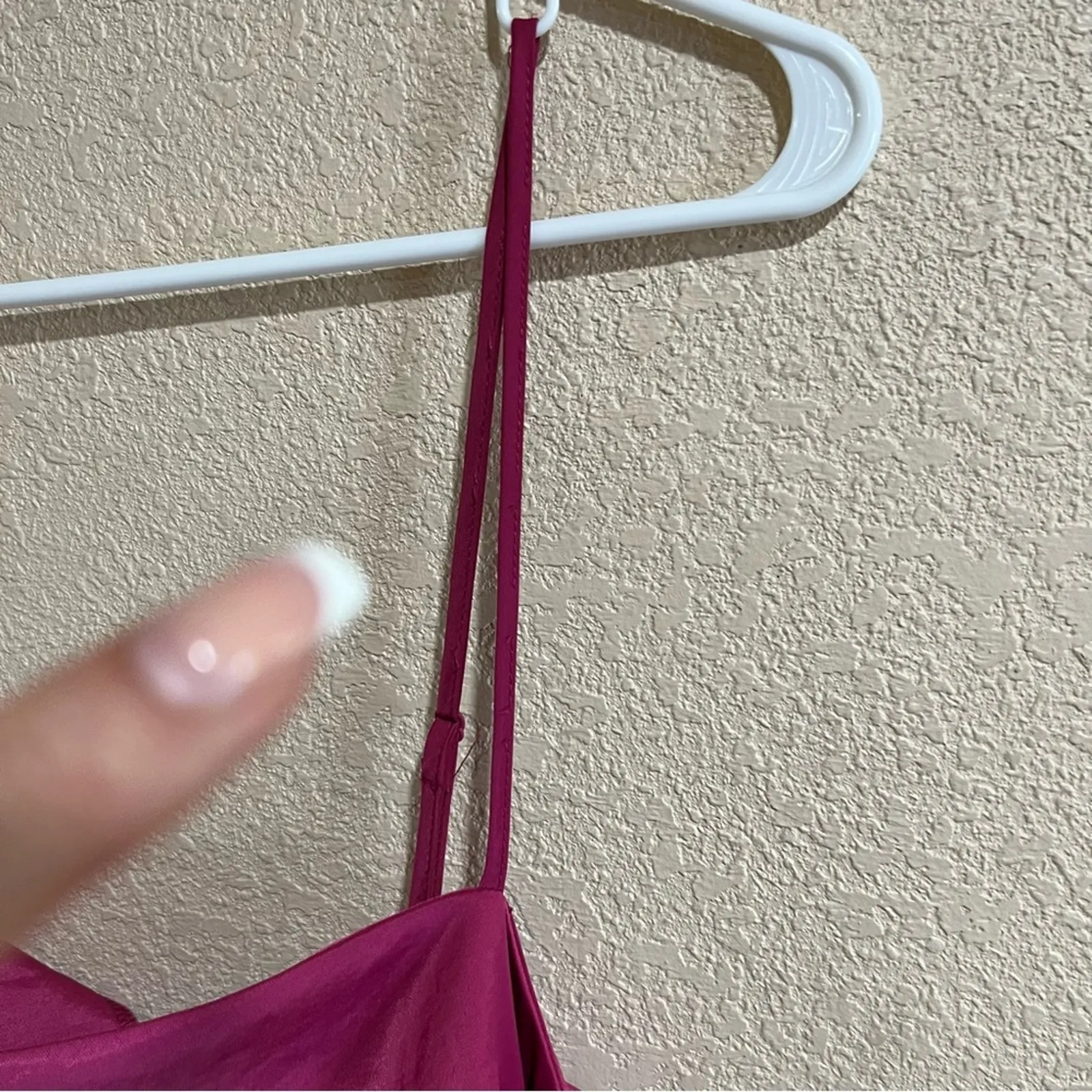 House of Harlow 1960 bright pink slip satin midi dress XL NEW - Image 4