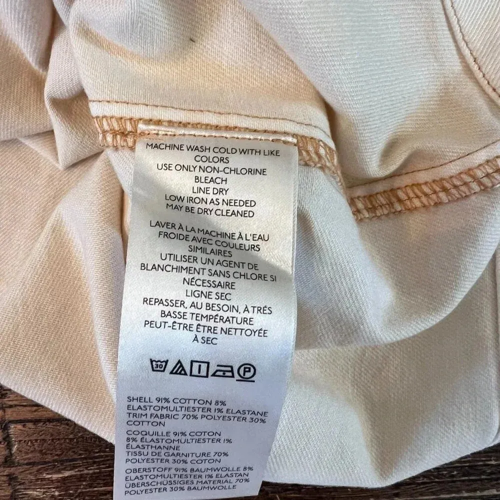 Pilcro Plus Denim Mini Skirt Beige Size 22W NWT - Image 11