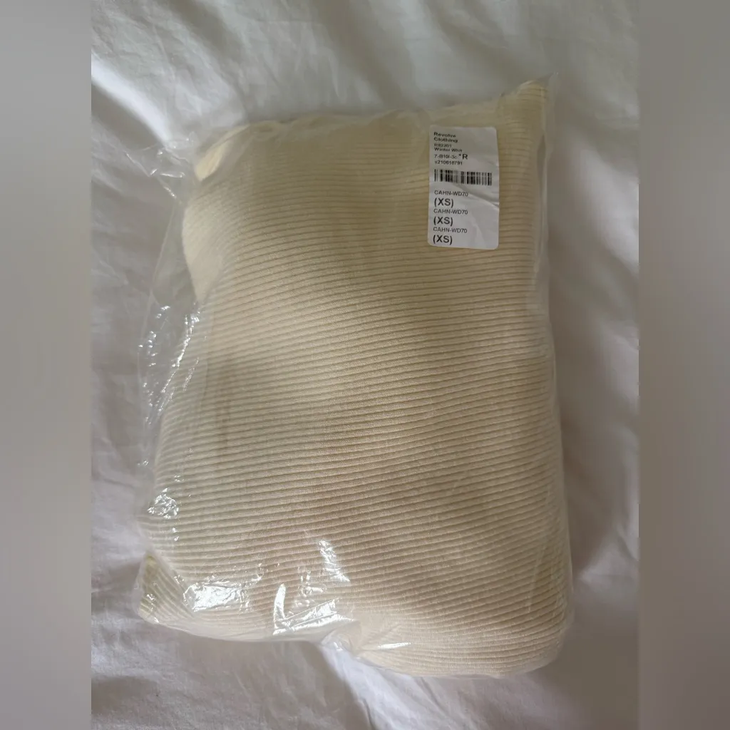 Callahan Cream Off-Shoulder Midi Sweater Dress - Image 2