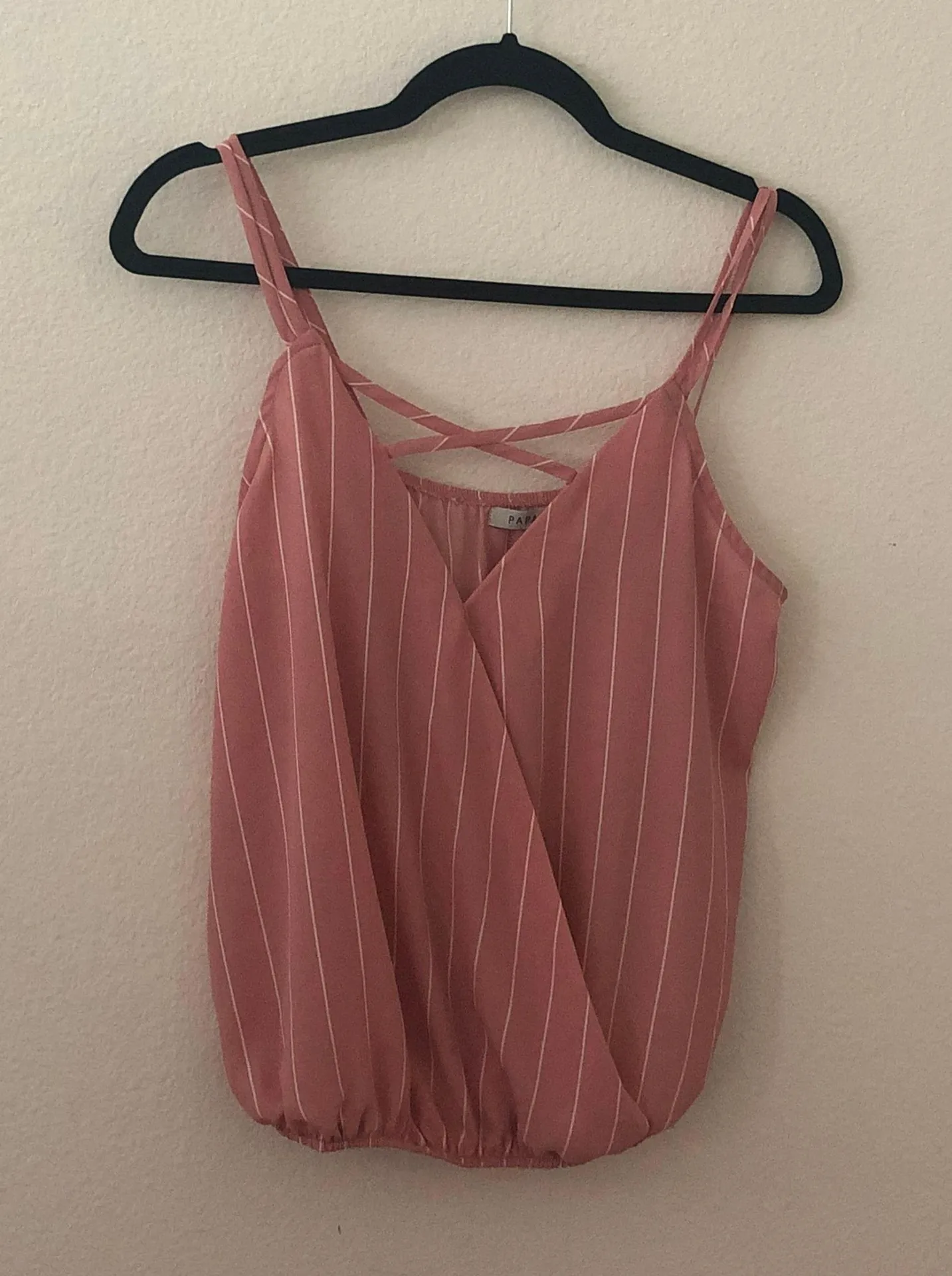 Light Pink Striped Tank Top - Image 4