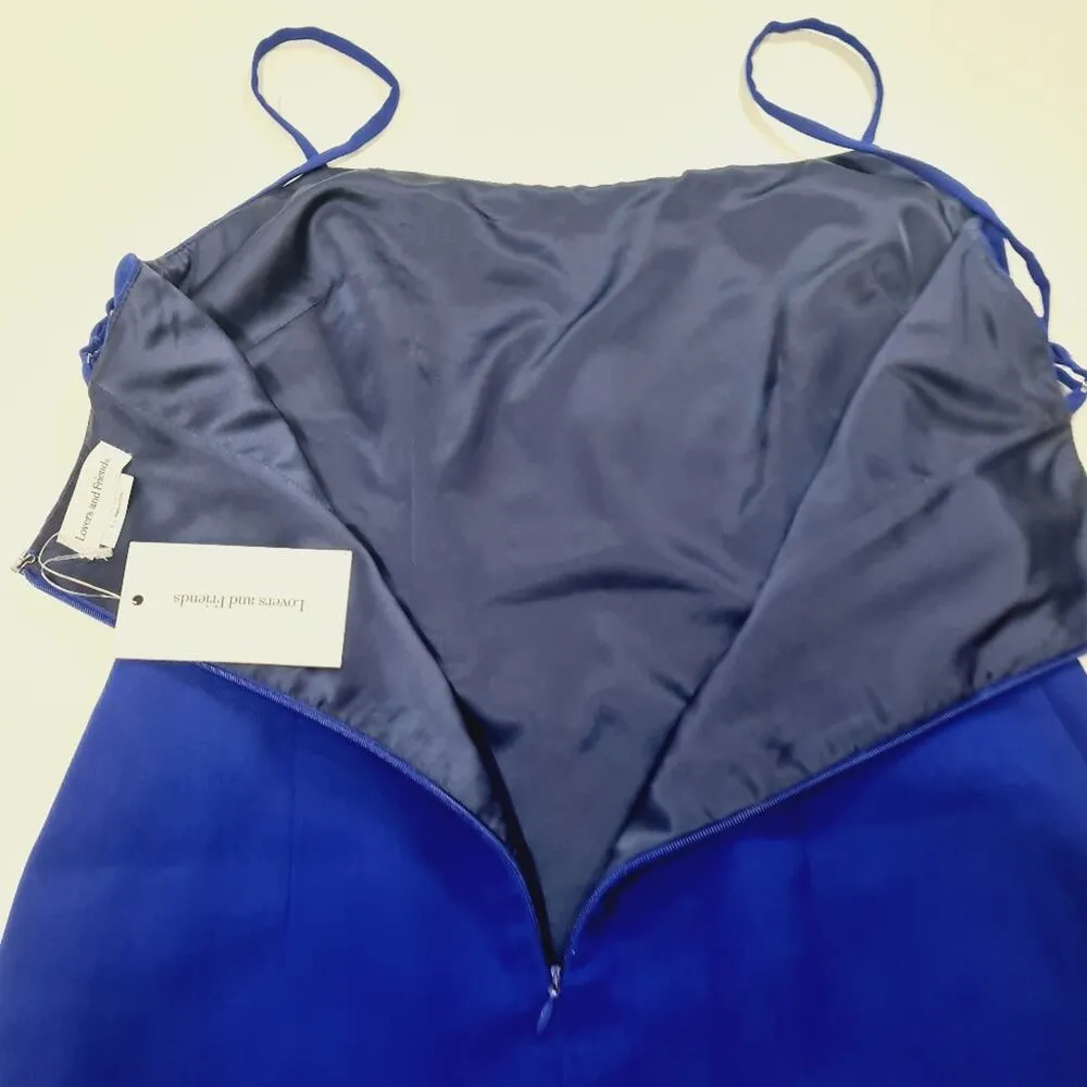 Lovers and Friends Teddy Mini Dress in Cobalt Small - Image 8