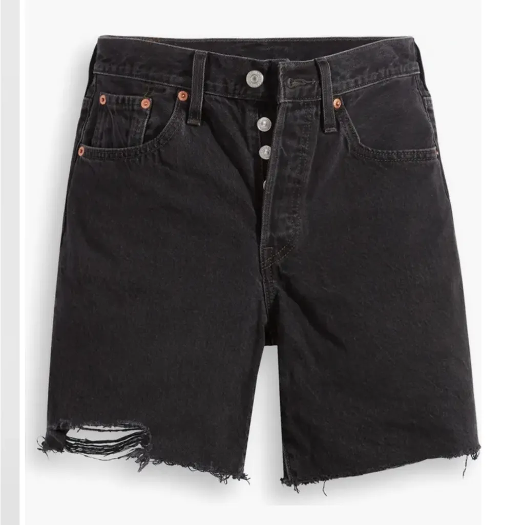 Levi’s 501® Mid Thigh Denim Shorts in Lunar Black Size 30 NWT 100% Cotton - Image 7