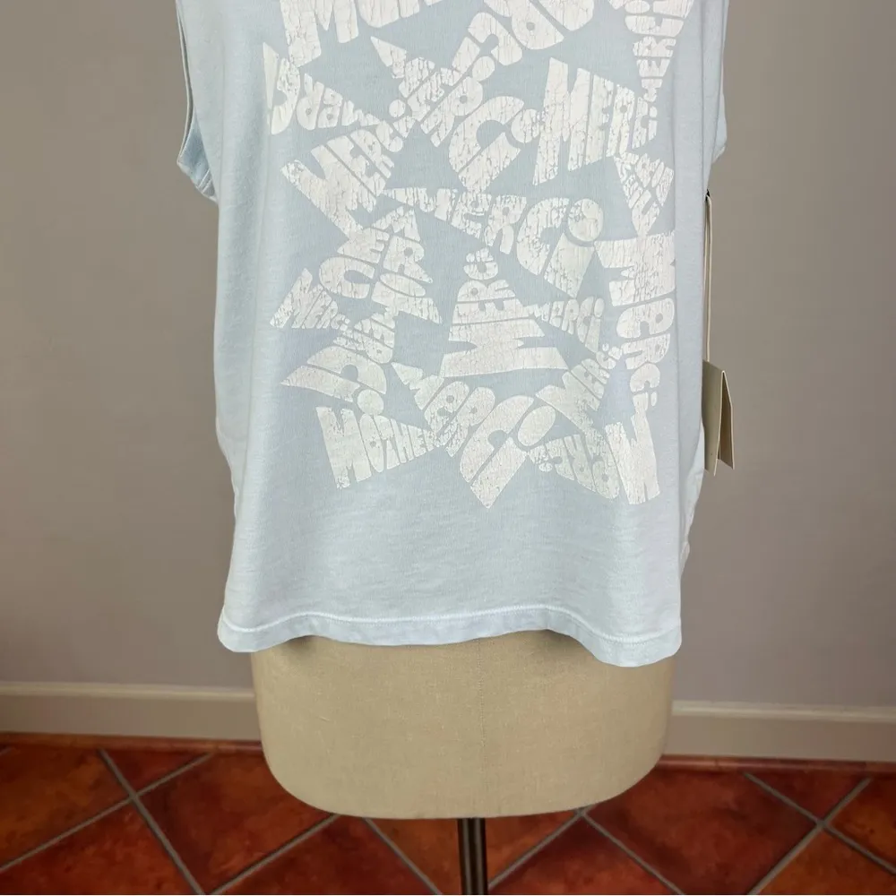 MOTHER The Strong and Silent Type Tank Top Blue Size XL - Image 5