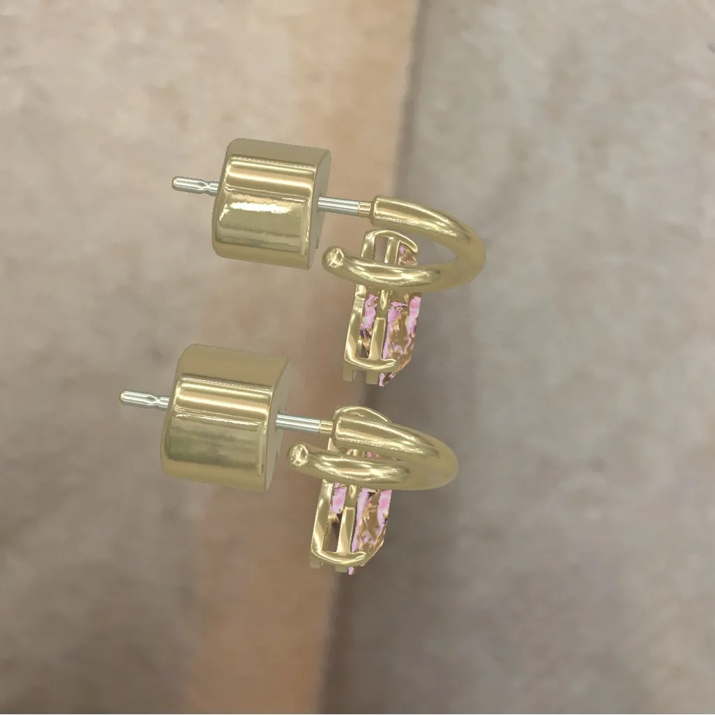 Kate Spade New YorkMy Love Heart Huggies – Drop Earrings for Women - Image 5