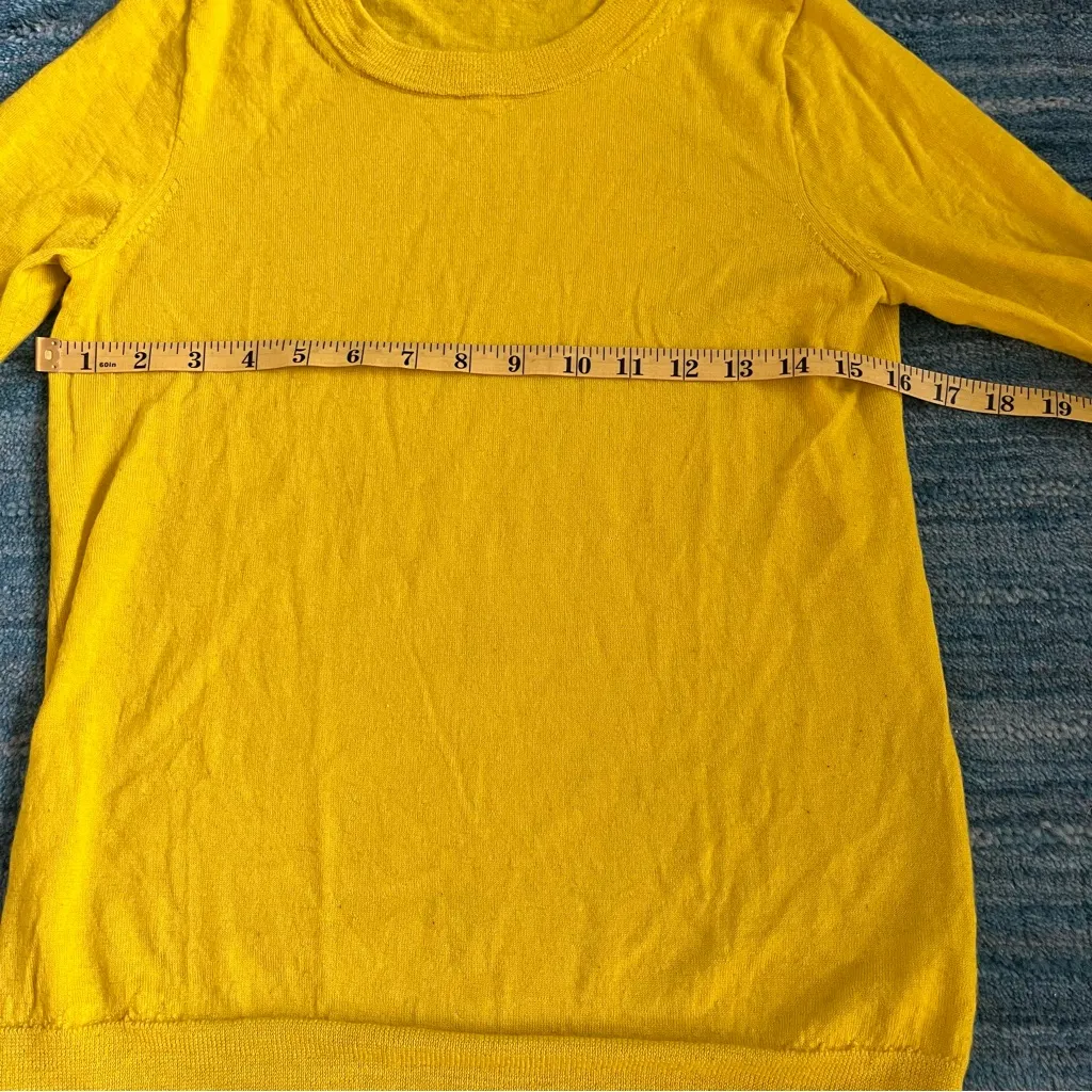 J. Crew Yellow and Blue Crew Neck Sweaters - Image 7