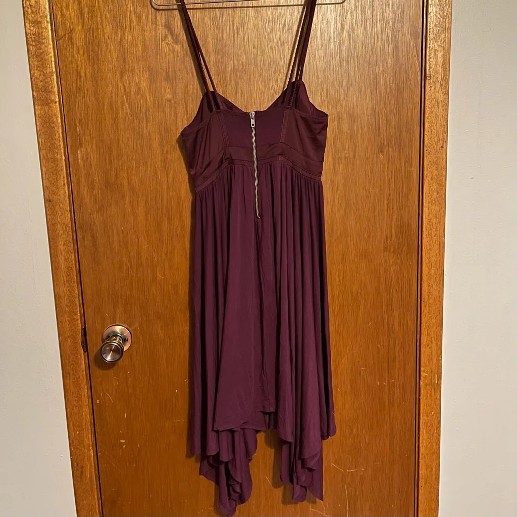 Victoria Secret Purple Zip Back Classic Chic Midi Dress Size 4 - Image 6