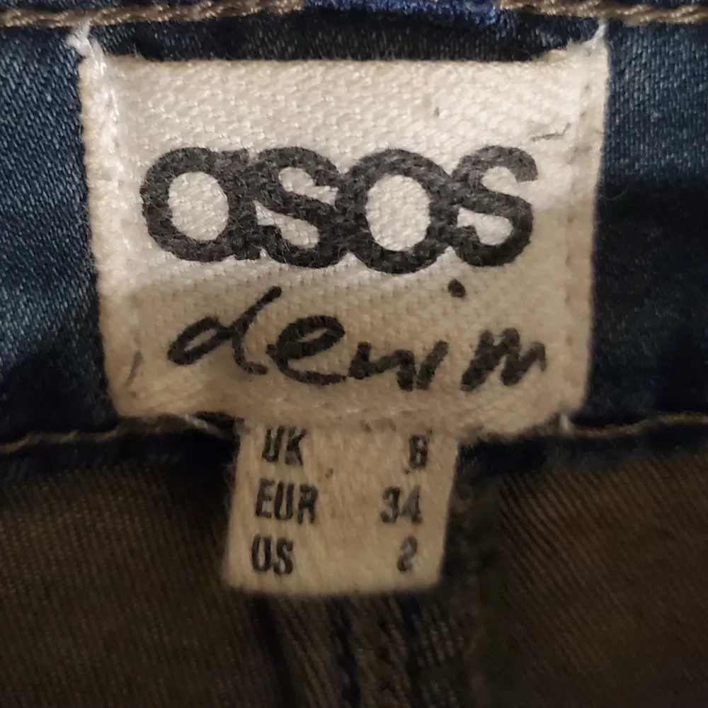 Asos Dark Wash Distressed Ripped Skinny Jeans 2 - Image 3