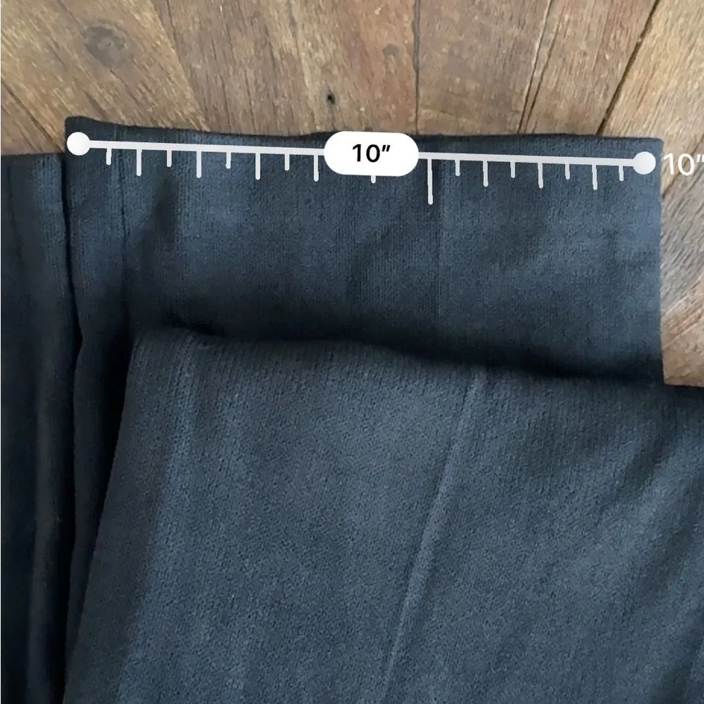 St. John Santana Knit Wool Pull On Wide Leg in Black - Image 9