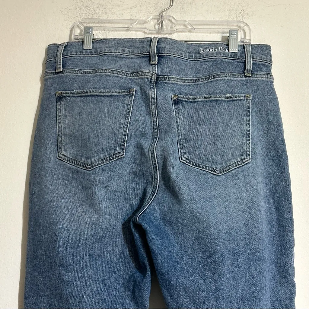 Favorite Daughter The Valentina Tower Super High Rise Cigarette Jeans Size 33 Blue - Image 4