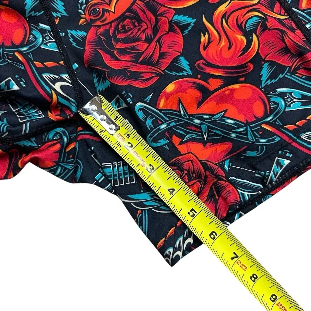 Constantly Varied Gear 5” Workout Shorts Womens Size M Vintage Tattoo High Waist Black Size M - Image 7