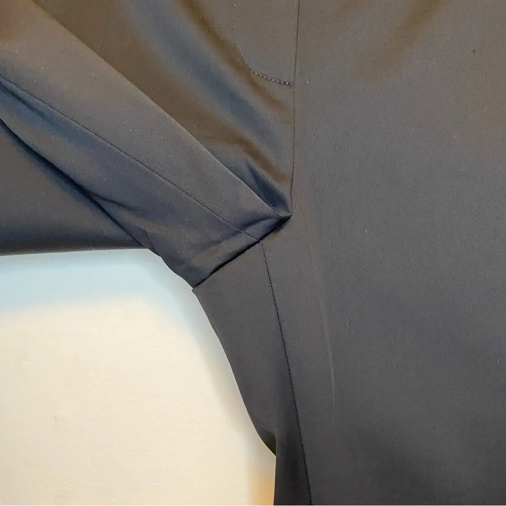 MAXMARA Straight-Leg Tailored Business Casual Pants Lightweight Cotton Black 12 - Image 7