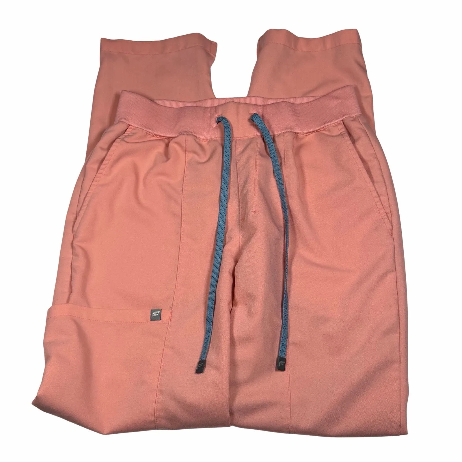 Fabletics  Scrub Pants Womens S Pink Ion Performance Stretch Drawstring Nurse - Image 2