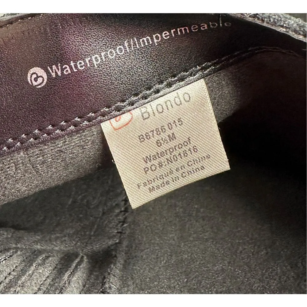 Blondo Nada Waterproof knee High Black Leather Boots Size 6.5 - Image 10