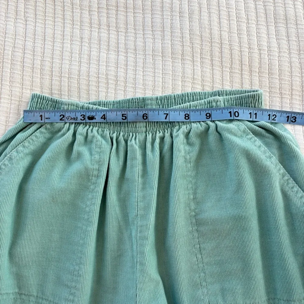 Alfred Dunner Vintage Seafoam Green Women's Corduroy Pants Made in USA Size 8 - Image 9
