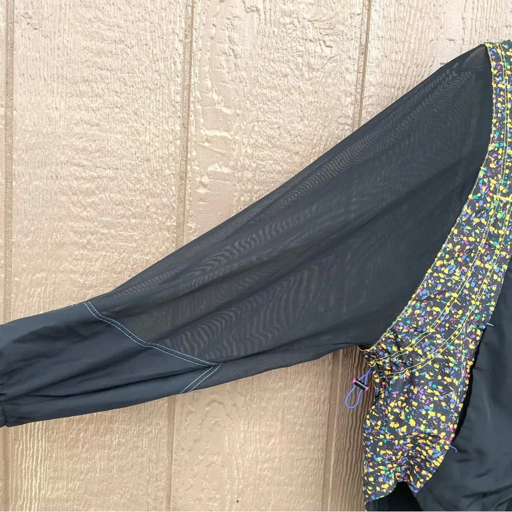 Nike Womens Jacket Icon Clash Sheer Sleeve Packable Windbreaker Size Small - Image 6