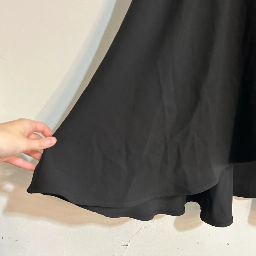 Ted Baker London Corvala Belted Fluted-Skirt Midi Dress in Black Size 5 US 12 - Image 3