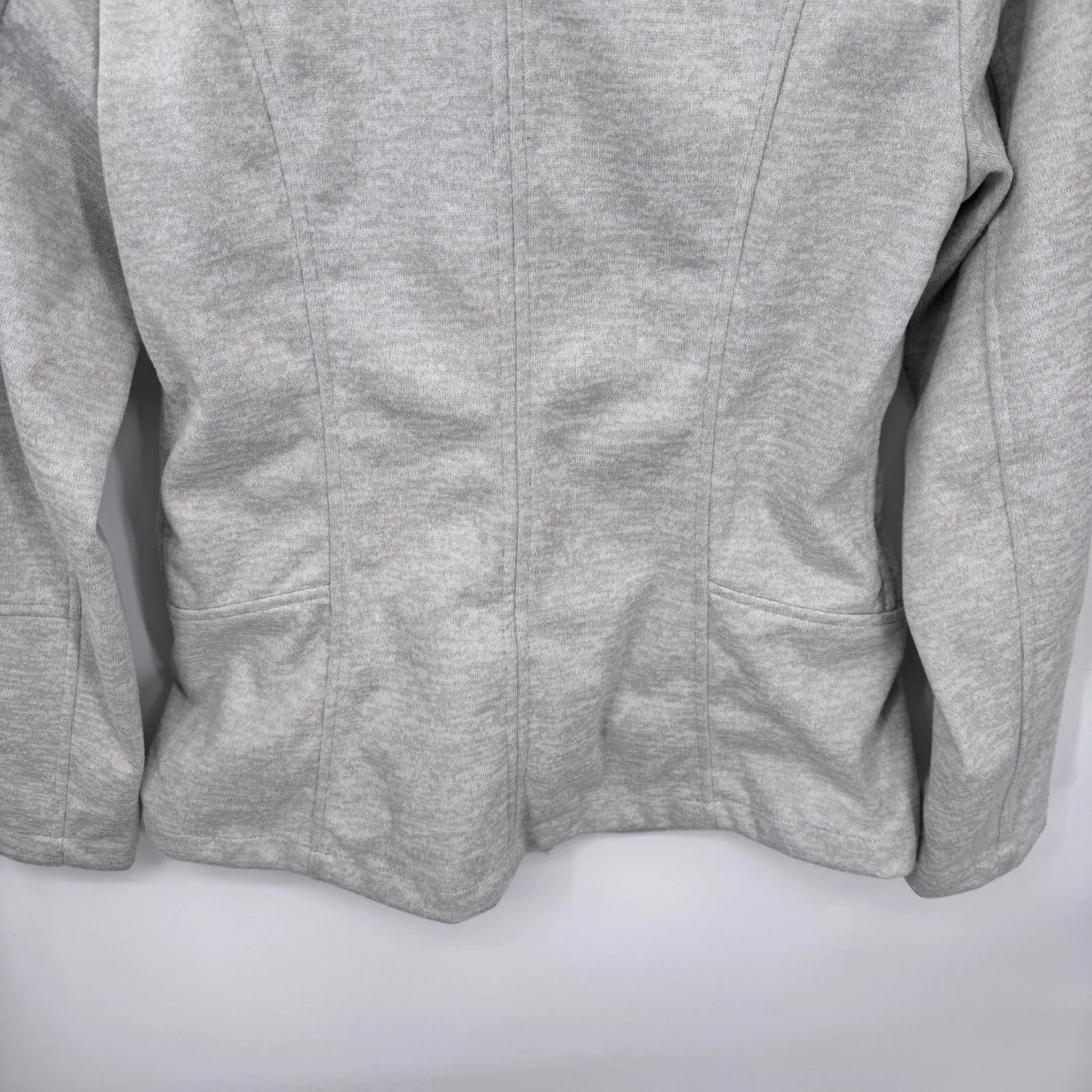 prAna Marabelle Softshell Asymmetrical Zip Jacket Womens‎ Small Gray Polyester - Image 10