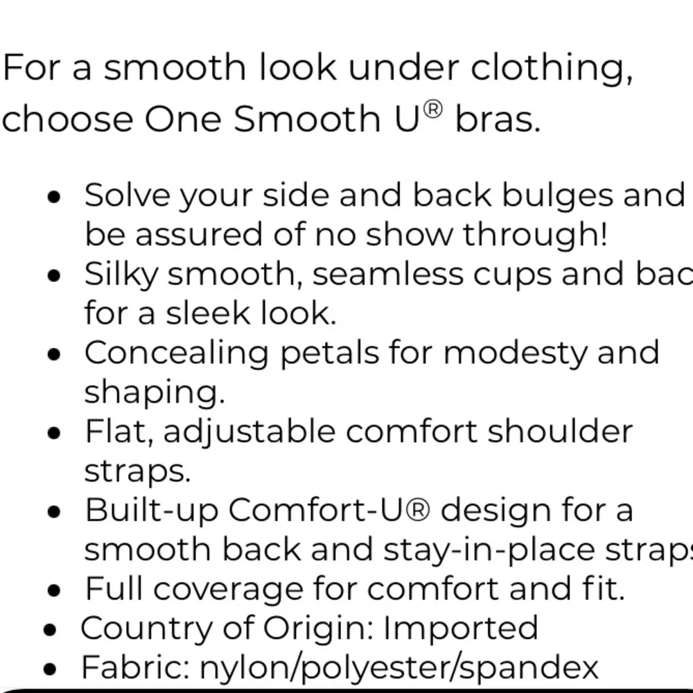 Bali Nude 3811 One Smooth U Lightly Lined Underwire Full Cover Bra 38DDD 38F - Image 6