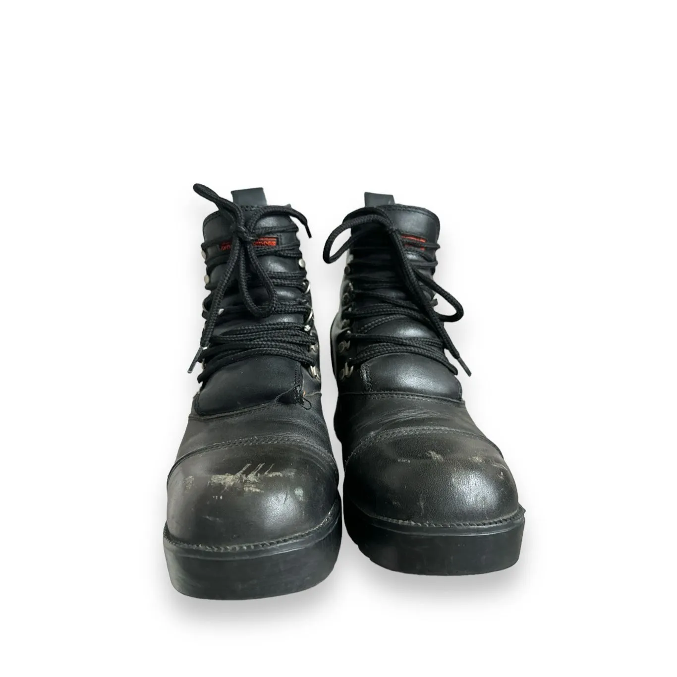 Vintage Y2K‎ Harley Davidson Chunky Leather Lave Up Riding Moto Boots Women's sz Black Size 7 - Image 3