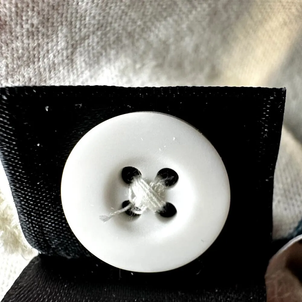 Obey Glenview Polo Crop Top Striped Logo Long Sleeve 100% Cotton Multicolor S - Image 5