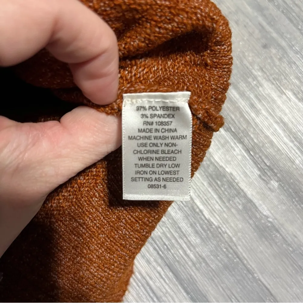 A.N.A A new Apparel Organe V-Neck Long Sleeve Oversize Sweater; Large Women’s - Image 5