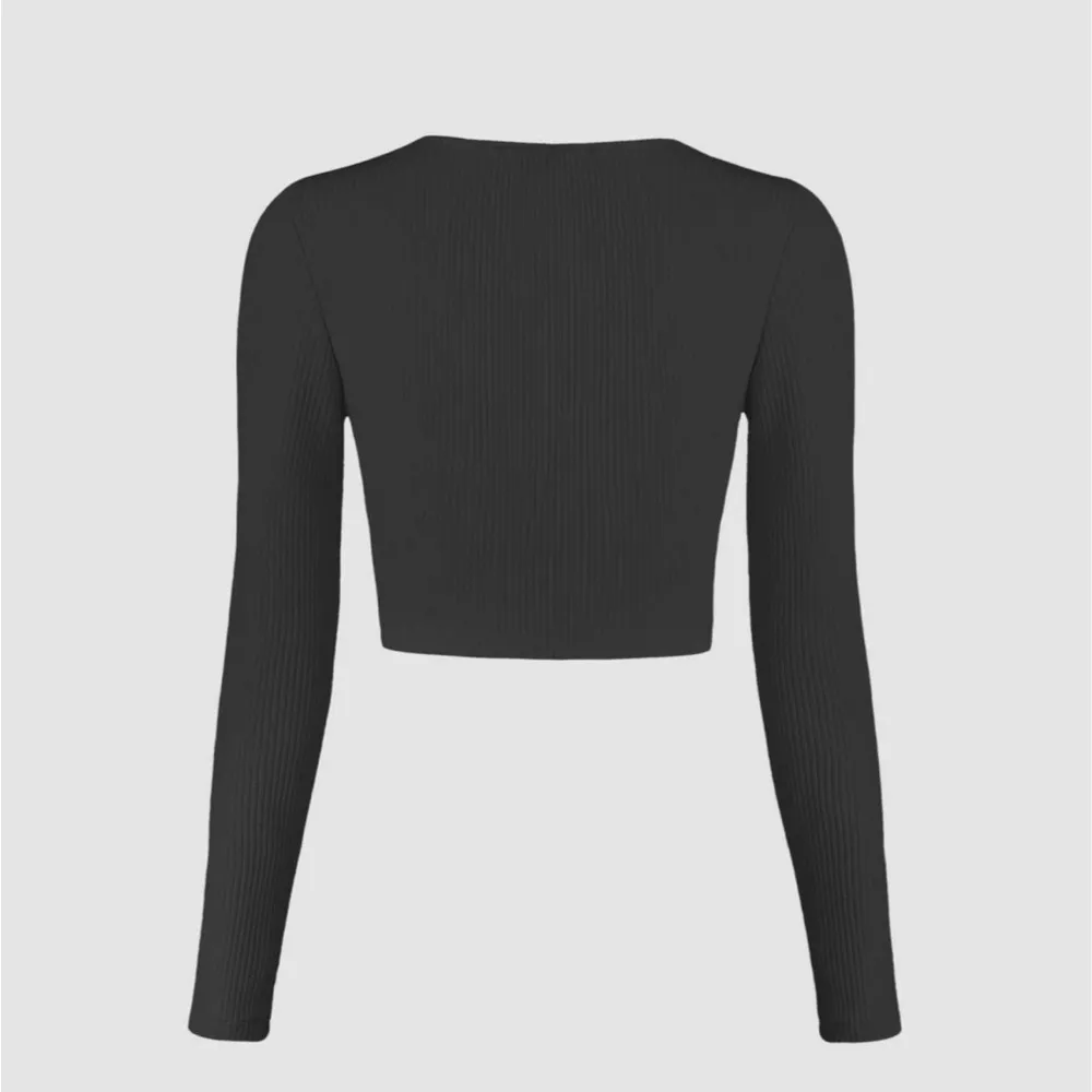 Cider  V-neck Solid Long Sleeve Top, Sz S - Image 2