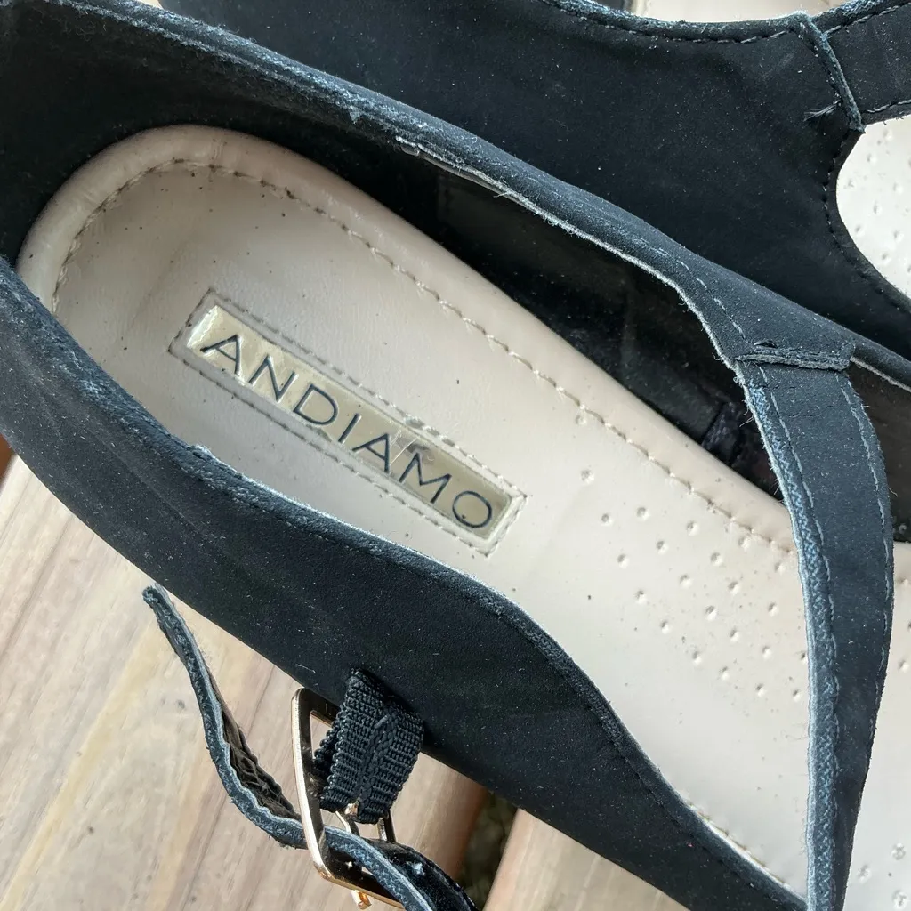 Nice mid wedge shoes🌷🌷 Black Size 10 - Image 6