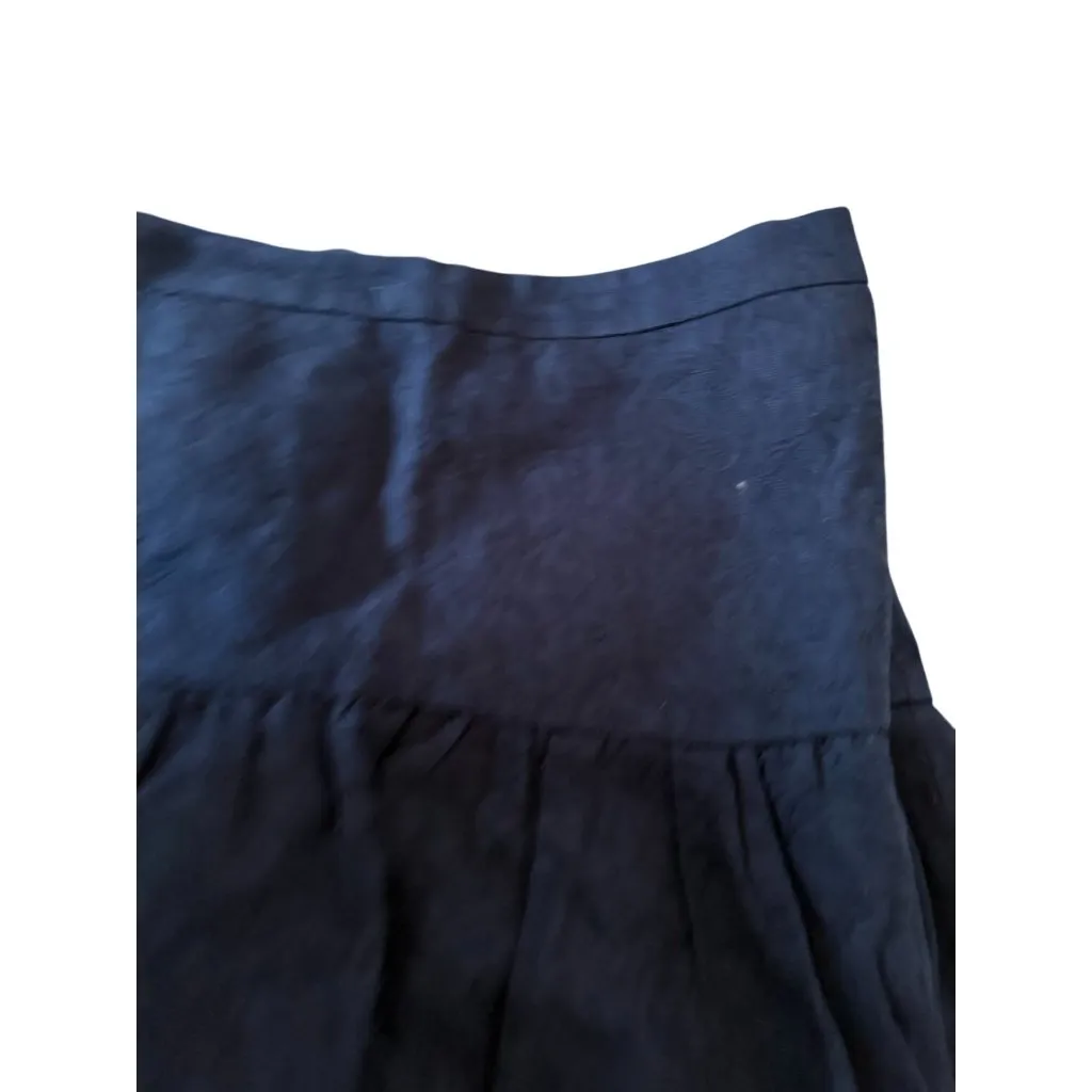 J CREW Navy Blue Drop Waist Skirt Size US 4 - Image 7