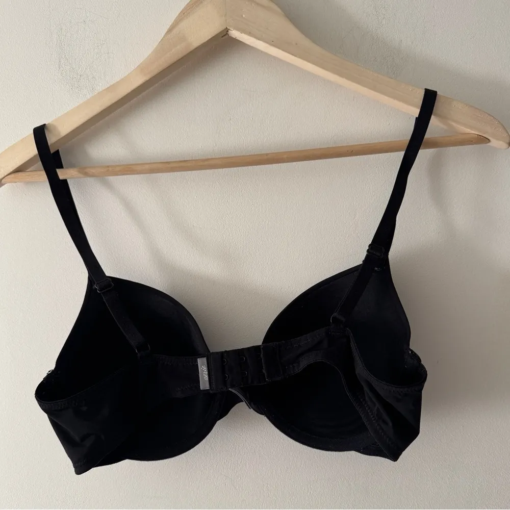 Aerie Black Bra With Small Buttons 34C - Image 4