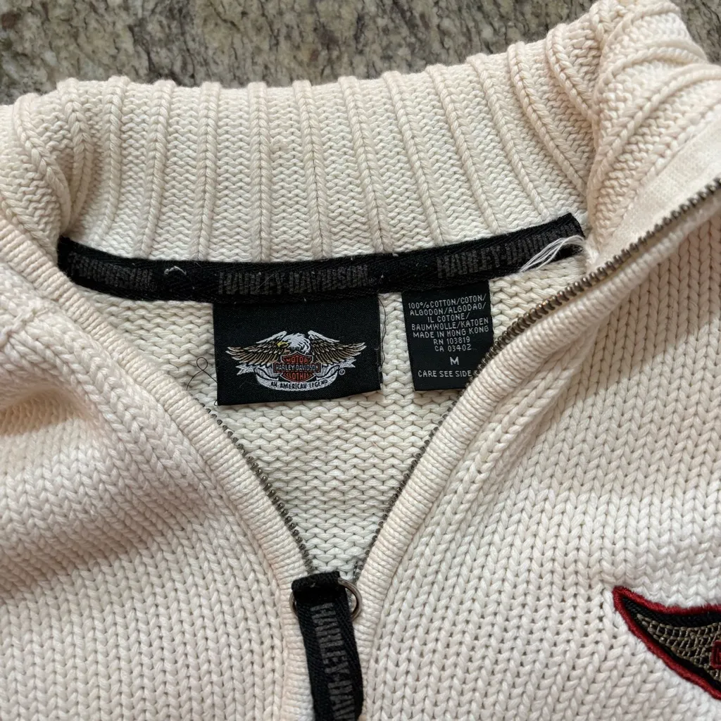Harley Davidson Crème Sweater - Image 3
