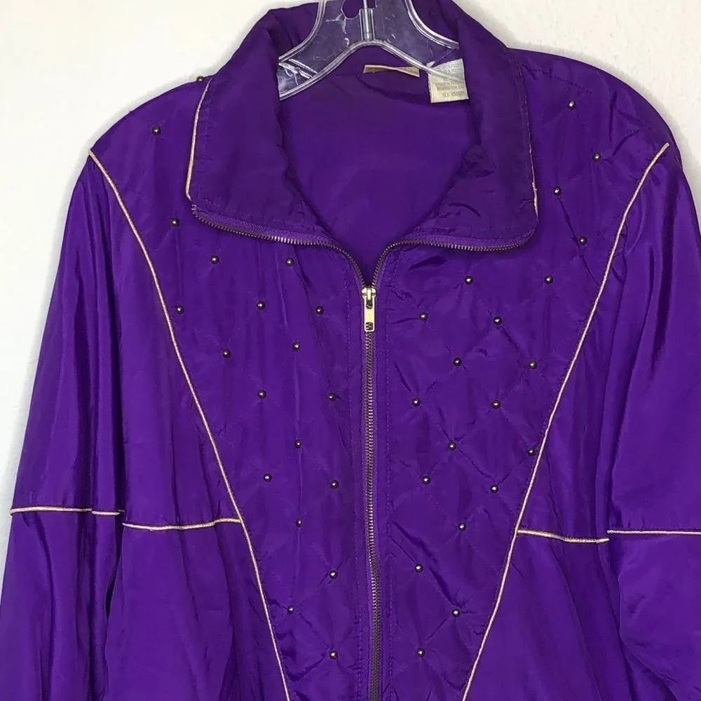 Vintage Blair Boutique Jacket‎ Purple - Image 2
