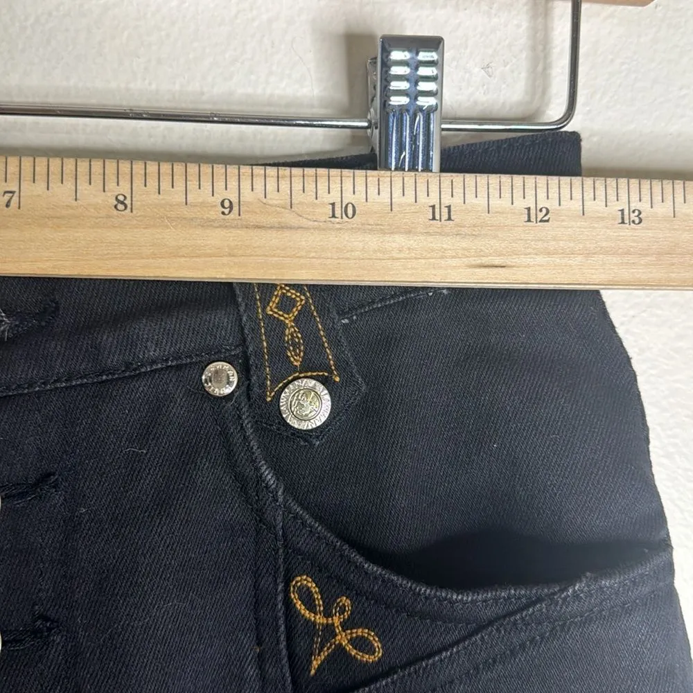 Vintage high waist lawman western denim jeans in black cowboycore size 25 - Image 5