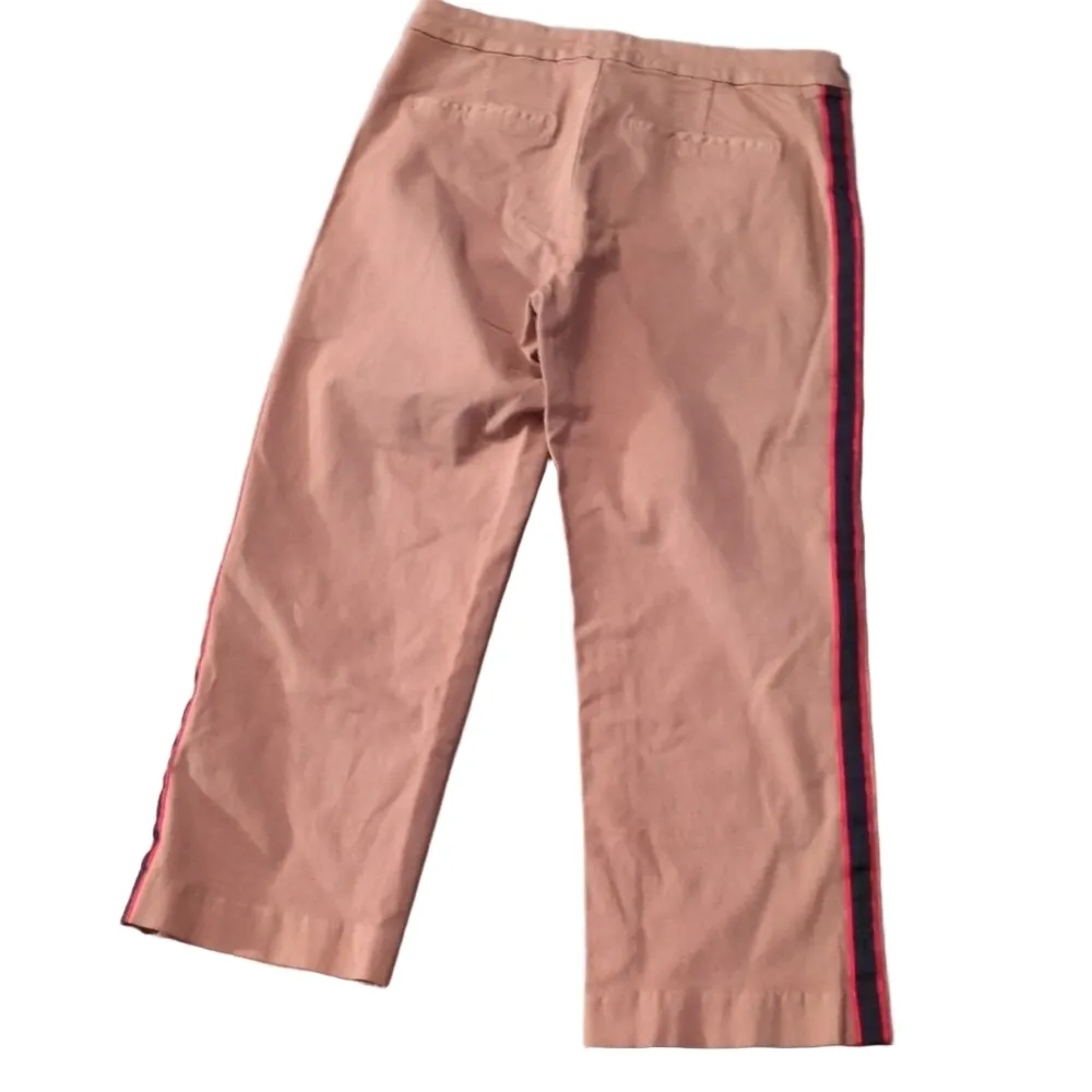 Lila Ryan  Camel The Kit Side Stripe Crop Trousers Size 12 - Image 7