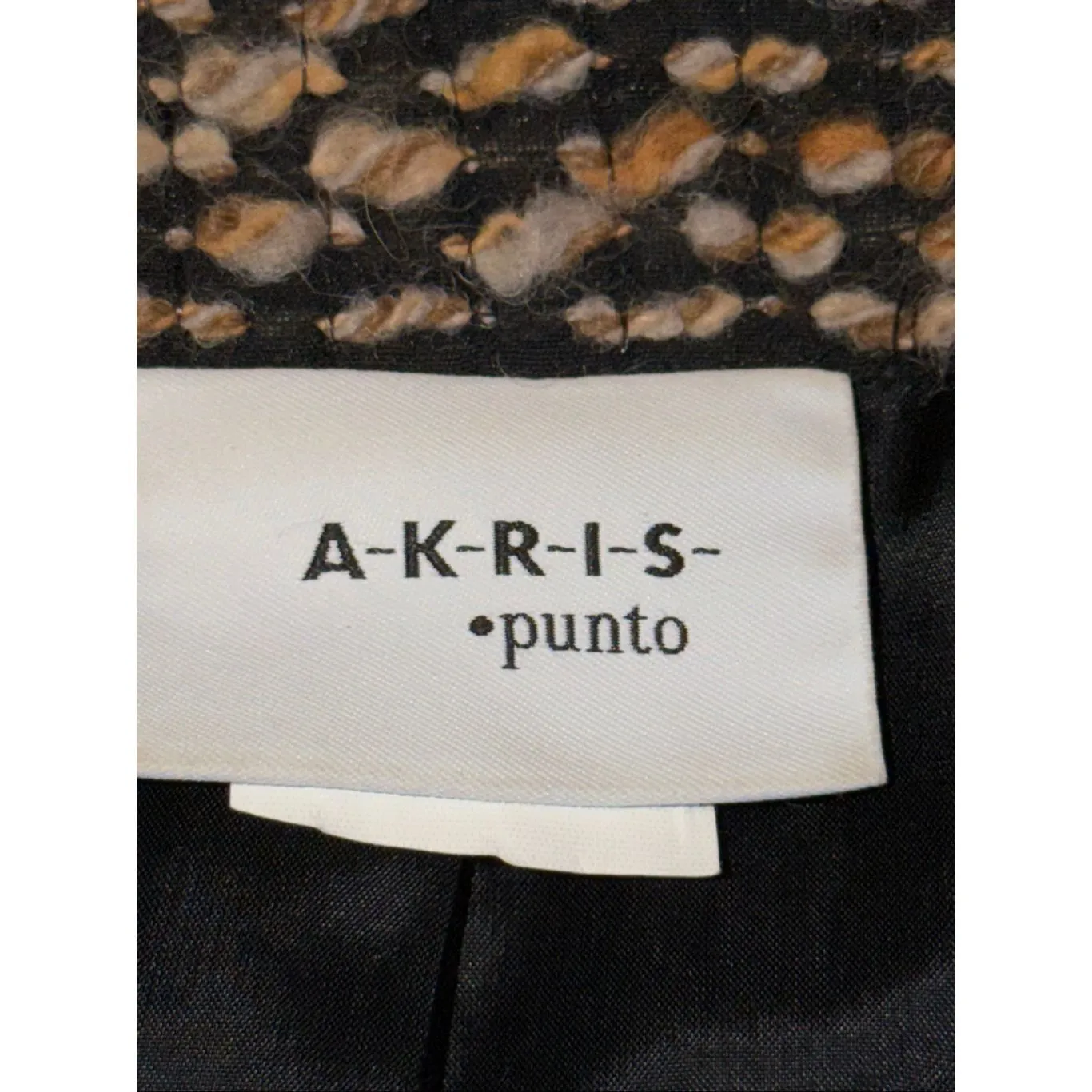 Akris Punto Wool Tweed Snap Button Up Jacket - Image 3