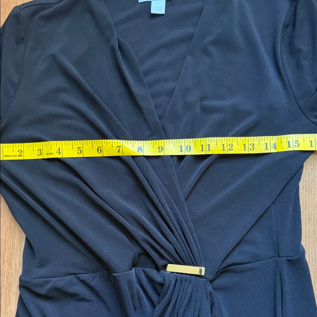 Charter Club Black Long Sleeve Dress - Image 3