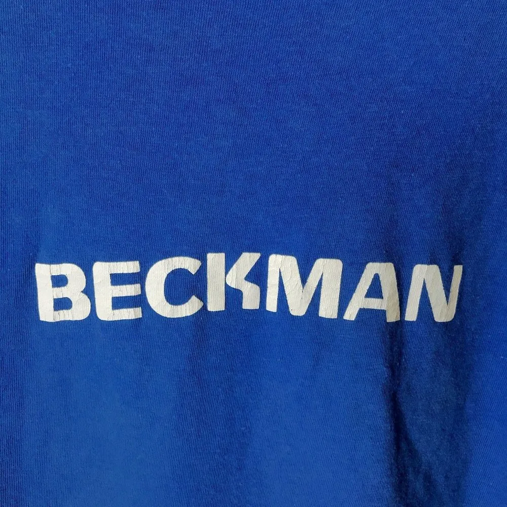 80s Vintage Beckman Optima XL L T Shirt Single Stitch Graphic Tee Cotton Medium - Image 6