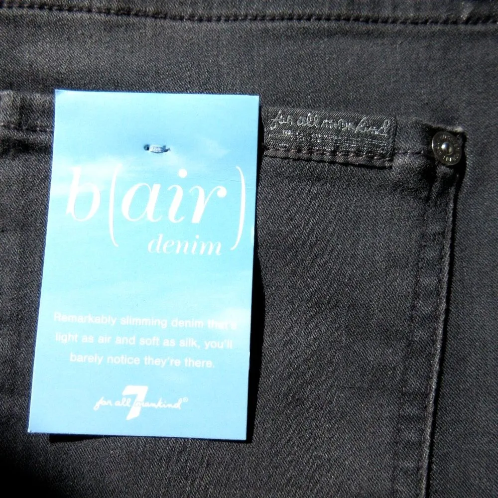 NWT 7 For All Mankind High Waist Ankle Skinny in Evening Grey b(air) Jeans 26 - Image 8