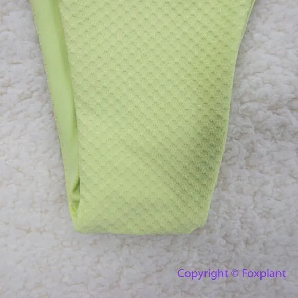 NEW Stone fox swim free‎ people enki bikini bottoms green, size M - Image 6