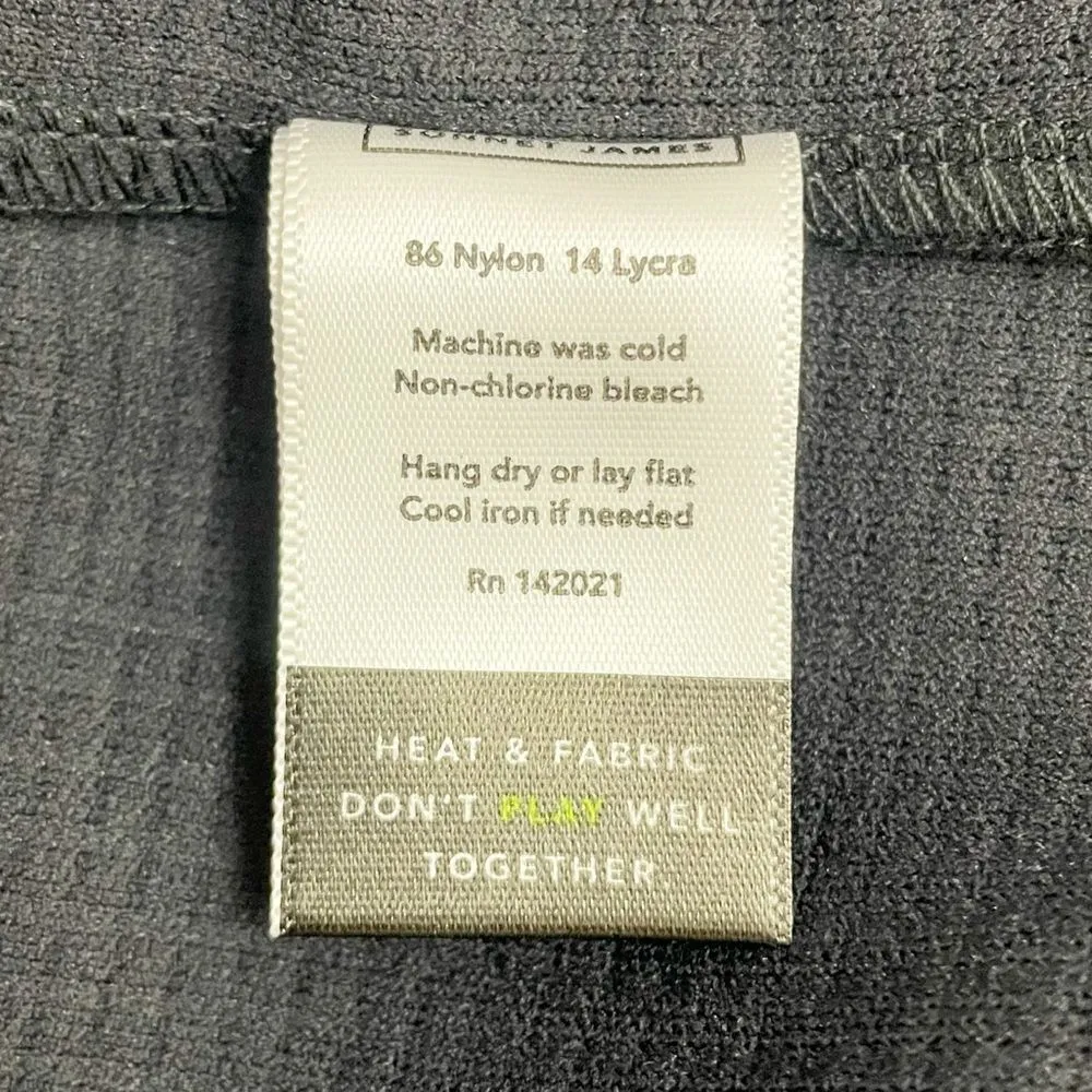 NEW Sonnet James Lou Dress Black & White Textured Waffle Knit Play Dress Size XS - Image 11