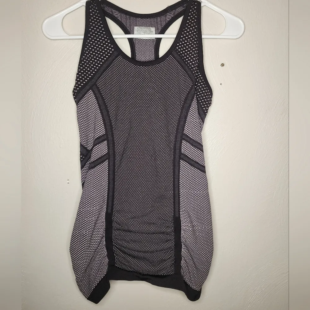 Athleta Black White Dotted Cinch Tank Size S - Image 2