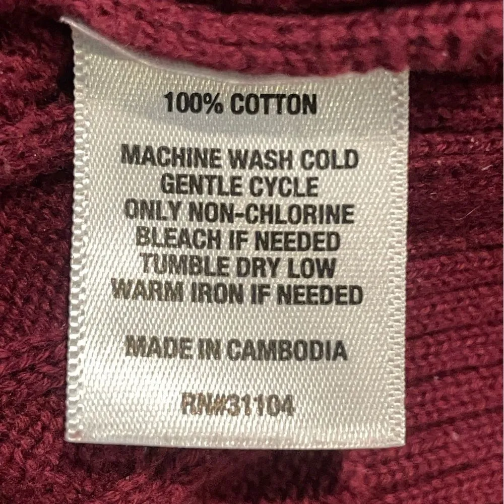 Kim Rogers Cable Knit Crew Neck Sweater Long Sleeve Pink Petite Small - Image 7