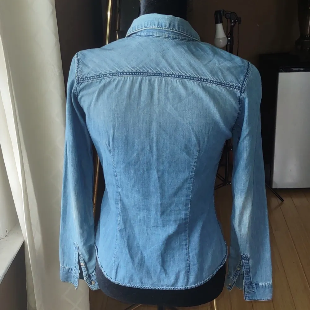 Divided  jean shirt. (#0911) - Image 4