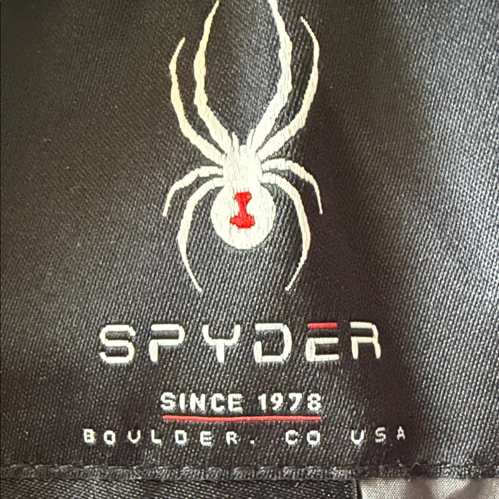 Spyder Women's Charcoal Gray Puffer Jacket - Image 8