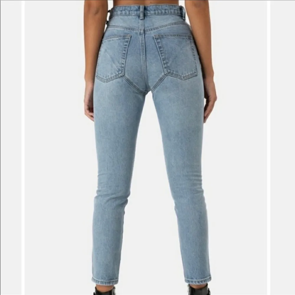 Adika High Waisted Distressed Denim Jeans - Image 2