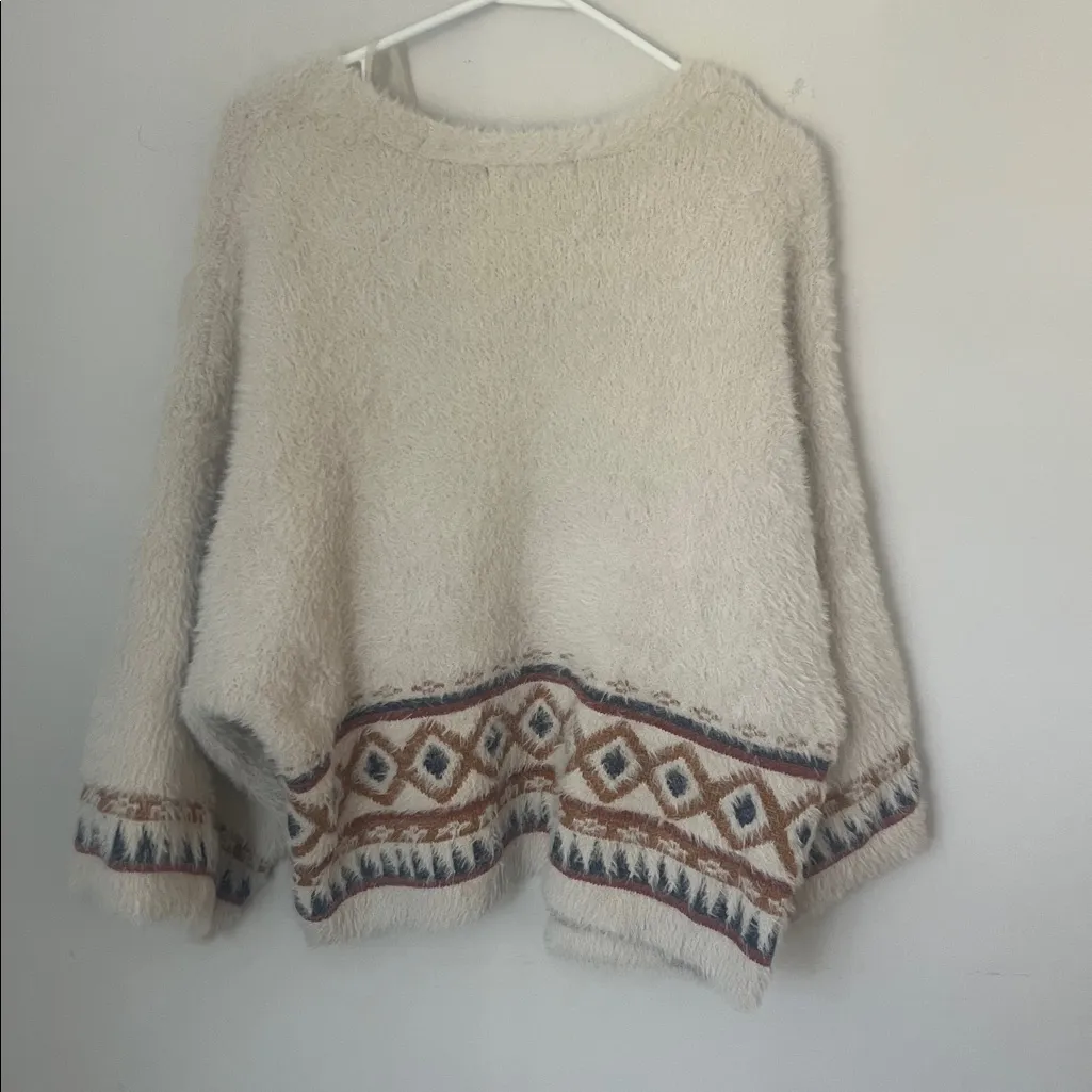 Sweet & Sinful Cardigan Boho Indie Sweater Chunky Artsy Oversized, sz Large 🖤 - Image 6