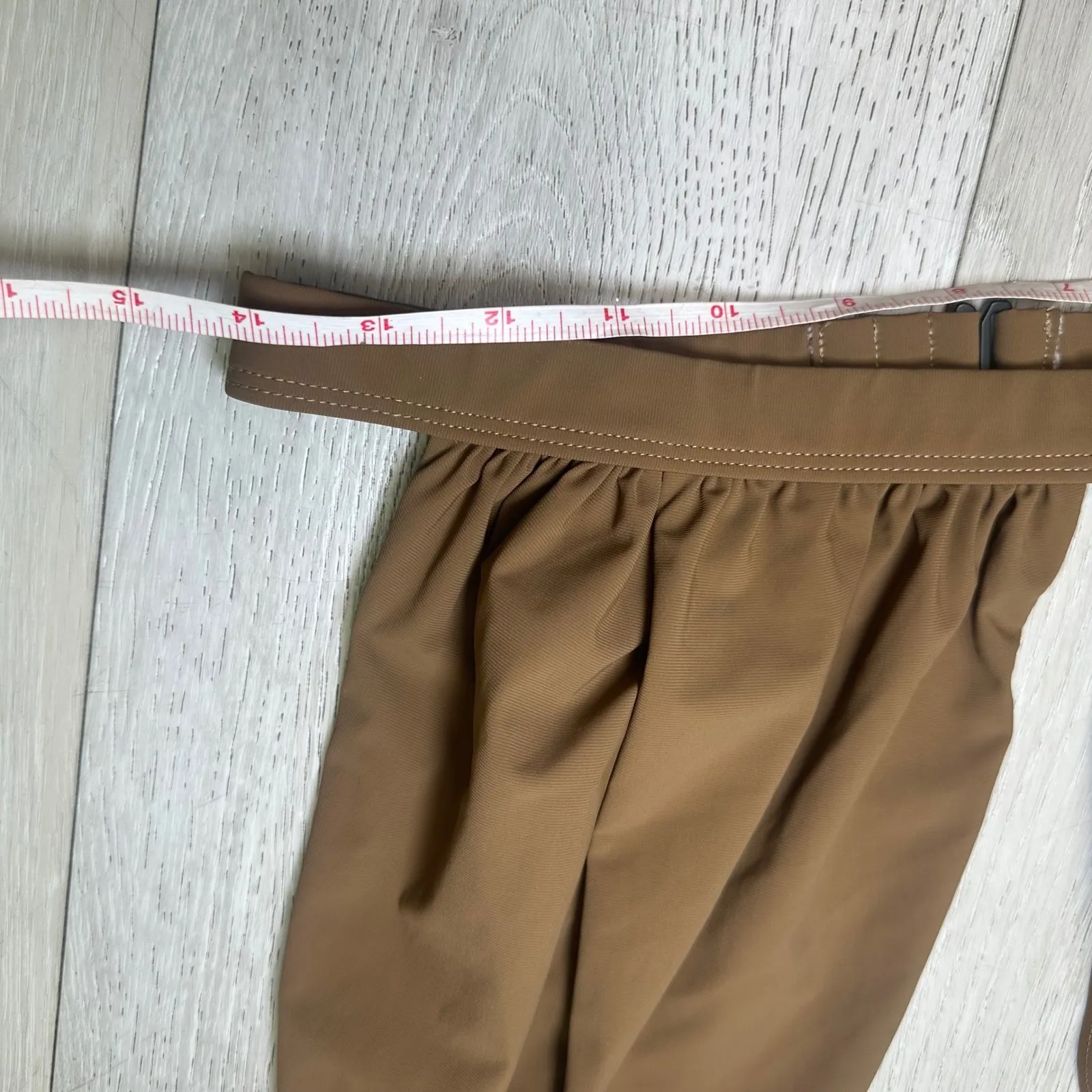 Bumpsuit The Eddie swim top chestnut maternity‎ swim top bathing suit XL brown - Image 7