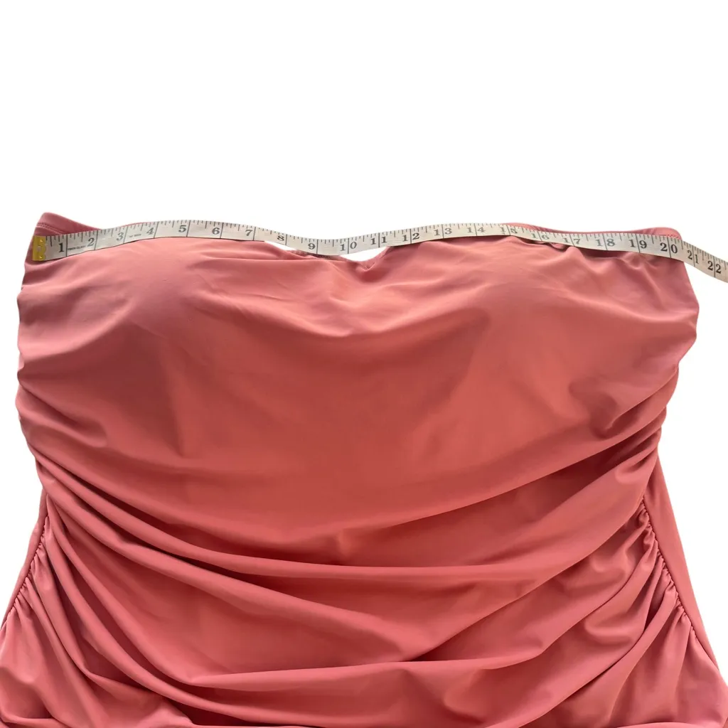 NWT J Crew Ruched Bandeau Swimsuit Plus‎ Size 24 Low Cut Strapless 3X Vacation - Image 13