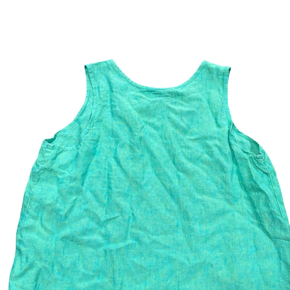Flax Green Relaxed Tank Top - Image 4