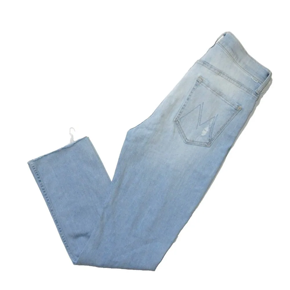 NWT Mother High Waisted Rider Ankle Fray in Island Afterhours Straight Jeans 29 - Image 5