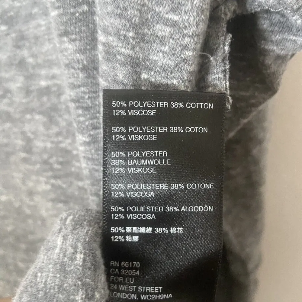 We The Free People Sweater Womens XS Gray Oversized Mock Neck Tunic Lounge - Image 4